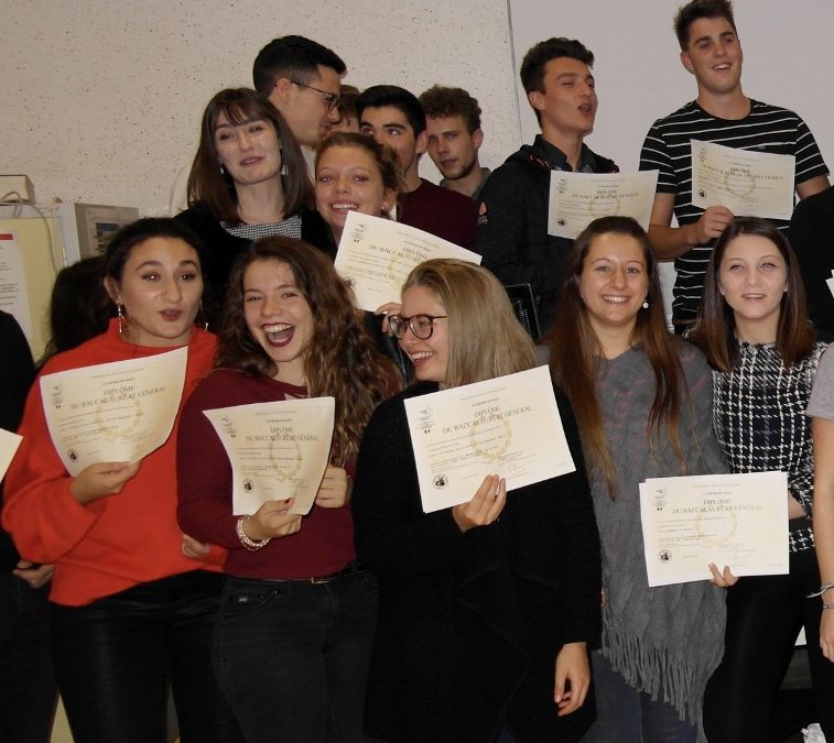 Remise des diplômes du bac 2017