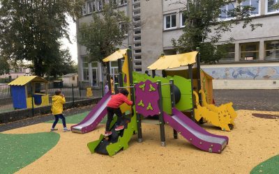 Inauguration des nouveaux jeux en maternelle